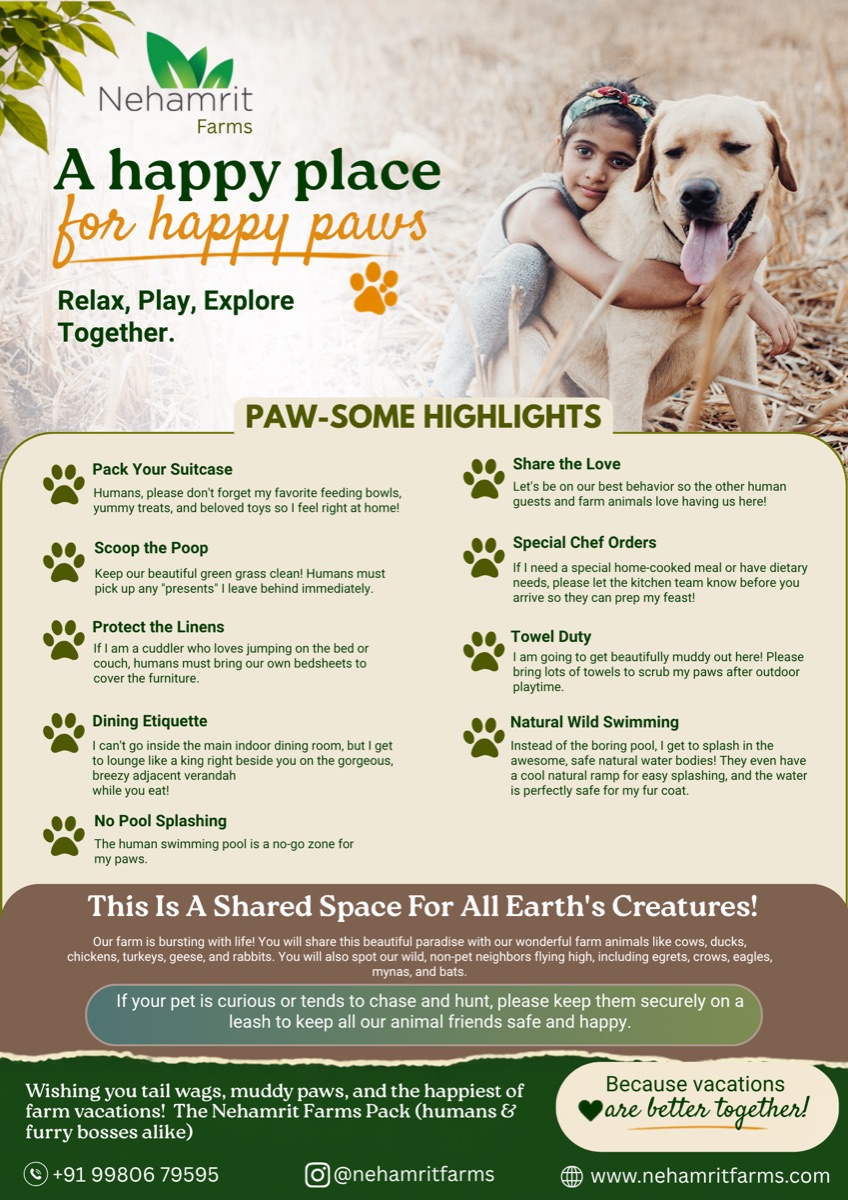 Nehamrit Farms Pet Rules